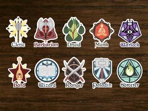 Dandd Class Stickers Update Work In Progress By Adam C Price On Dribbble