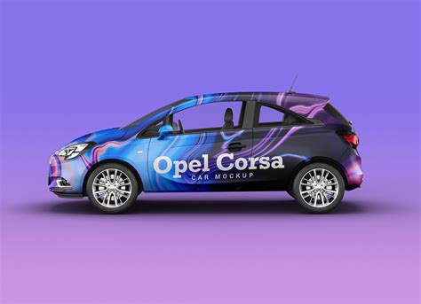 Download Free Opel Corsa Car Private Vehicle Mockup PSD - Good Mockups