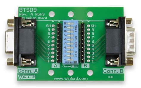 Diagnostic Breakout Board With Switches Db9 Connector Winford