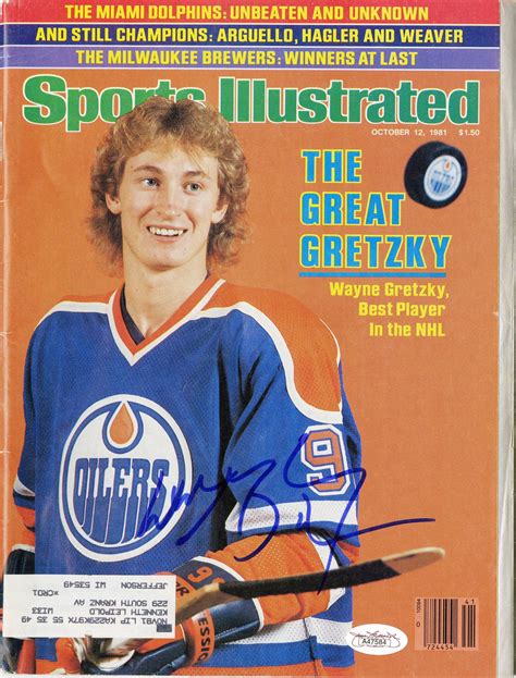 Lot Detail Wayne Gretzky Signed Original 1981 Sports Illustrated Magazine