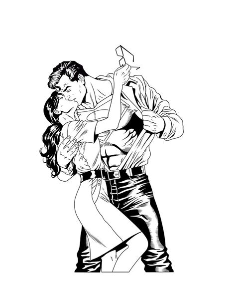Superman And Lois Inks By Frostdusk On Deviantart