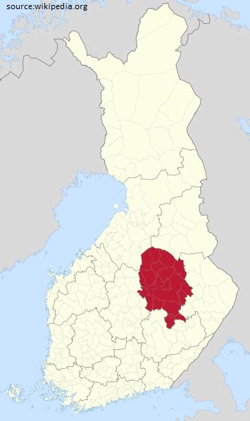 Pohjois-Savon kartta - Suomen kartat