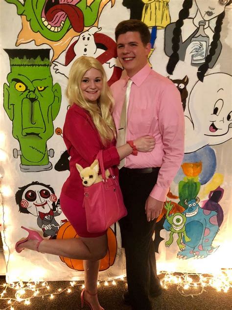 Legally Blonde And Emmett Costume Legallyblonde Ellewoods Pink Halloween Legally Blonde