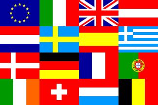 All country flags of this region are more or less known worldwide. Patchwork European flag