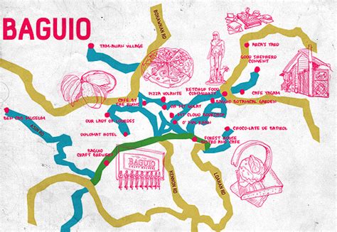 baguio map tourist spots