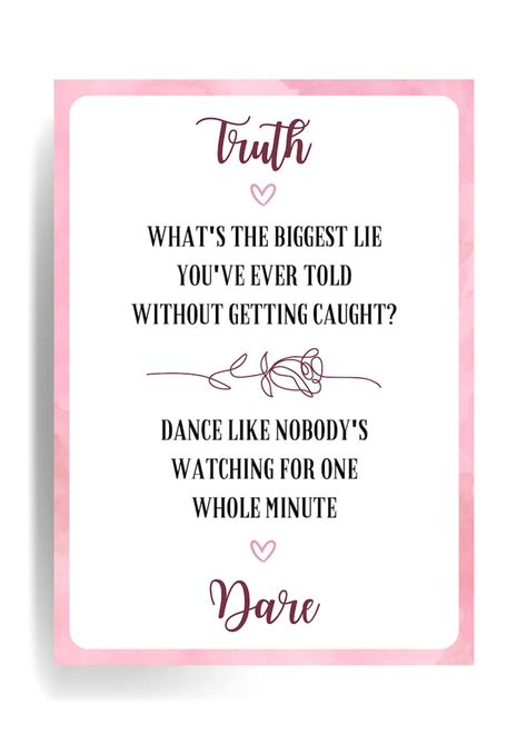 Hens Party Games Hen Party Game Bachelorette Truth Printable Games