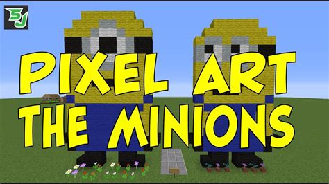 Minecraft Pixel Art The Minions Youtube