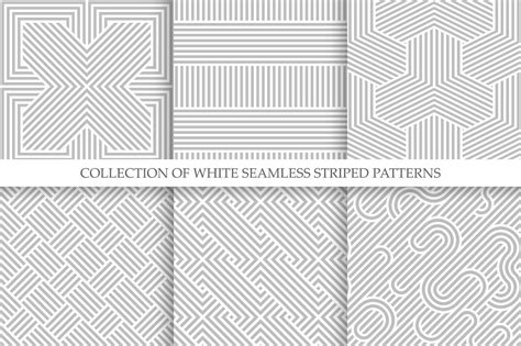 Striped Seamless Geometric Patterns By Expressshop