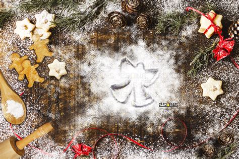 Snow Angel And Baking Flat Backdrop Photoshop Overlay By 2suns