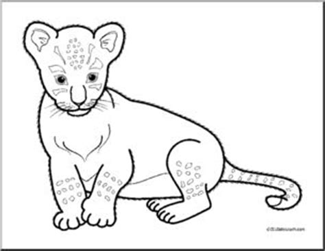 Lion cub coloring pages free and template. Clip Art: Baby Animals: Lion Cub (coloring page) I abcteach.com | abcteach