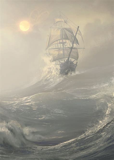 The Ocean Of Life Tall Ships Art Ship Paintings Sea Storm