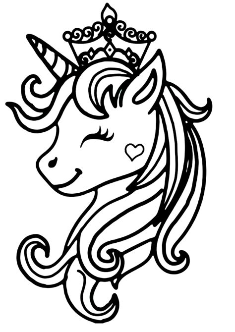 Princess And Unicorn Coloring Pages