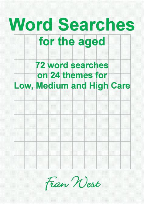 Word Searches For The Aged 72 Word Searches On 24 Themes For Low