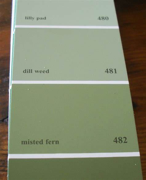 Benjamin Moore Misted Fern For Kitchen Lowers Sage Paint Color