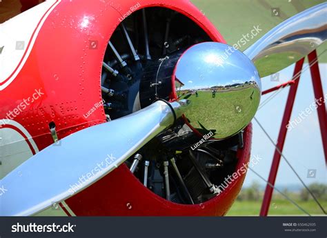 Vintage Aircraft Engine Stock Photo 650462935 Shutterstock