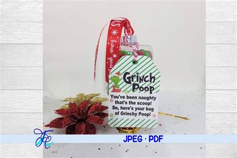 Grinch Poop Green Tags Digital Download Only Etsy
