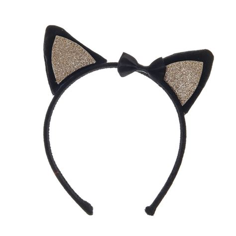 Kids Black Cat Ears Headband Claires Us