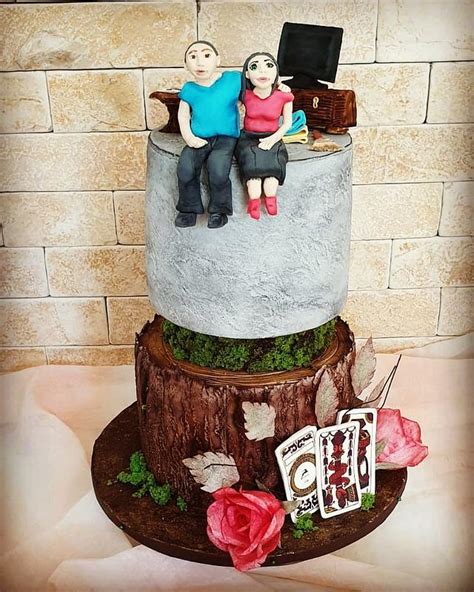 Double Birthday Cake Decorated Cake By Cakesbytea Cakesdecor