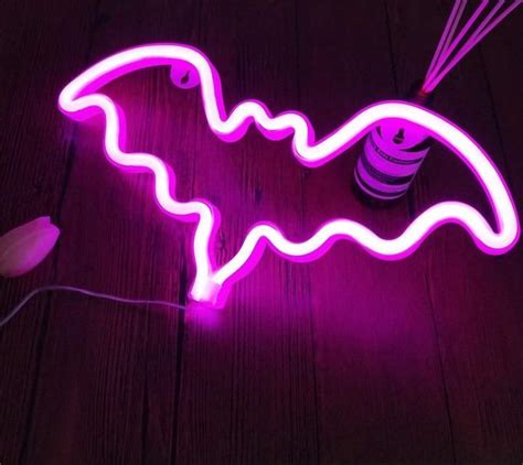 Neon Bat Sign Neon Signs Pink Neon Sign Led Neon Signs