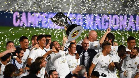 Real Madrid Clinch 34th La Liga Title With Game To Spare The Hindu