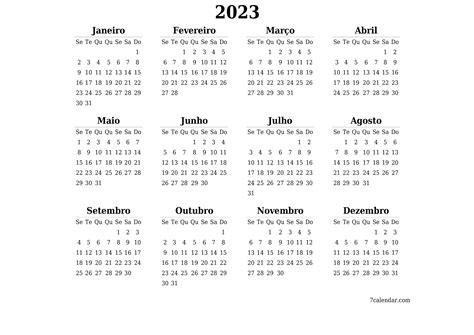Calendário Simples De 2023 Anos Ilustração Do Vetor Ilustração De Vrogue