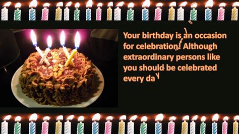The happy birthday wishes and happy birthday messages you will find on this site will help you create the perfect birthday card for someone special. Happy birthday wishes to friend, SMS message, Greetings ...
