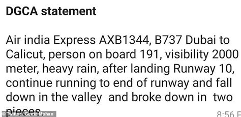 Air India Plane Crash At Least 17 Dead And 123 Injured Daily Mail Online