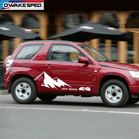 For Suzuki Grand Vitara At Mt Mountain Graphics Car Door Side Stickers