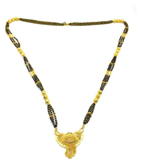Digital Jewellery Womens Pride Gold Plated Mangalsutra Necklace 37
