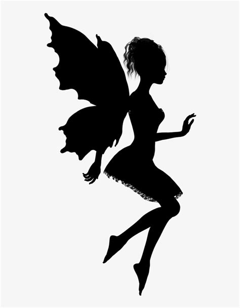 Fairy Silhouette Png Magical Fairies Wall Sticker Transparent Png