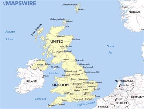 Free Printable Map Of United Kingdom