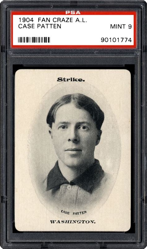 1904 Fan Craze American League Case Patten Psa Cardfacts®