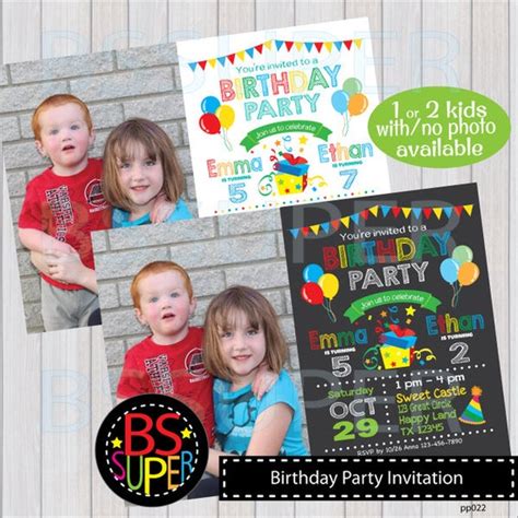 View Sibling Birthday Party Invitations Pics Best Free Invitation