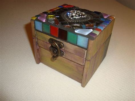 Mosaic Box Treasure Box Jewelry Box By Victoriacharlotte On Etsy