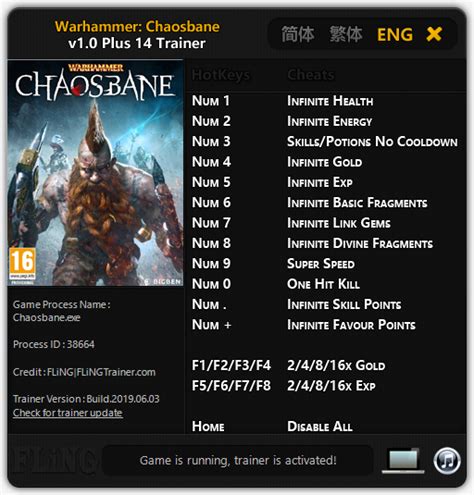 Warhammer Chaosbane Trainer 14 By Fearlessrevolution Fearless Cheat