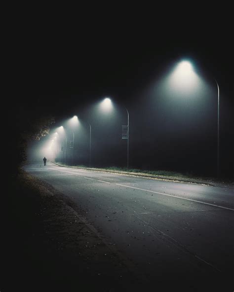 Wide Road With Street Lights · Free Stock Photo