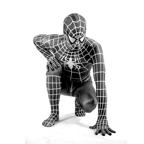 Buy Classic Peter Parker Black Spider Man Costume Spiderman Costume
