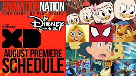 Disney Xd And Disney Channel August 2017 Premiere Schedule Youtube