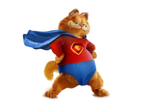 Garfield Superman Png Transparent Image