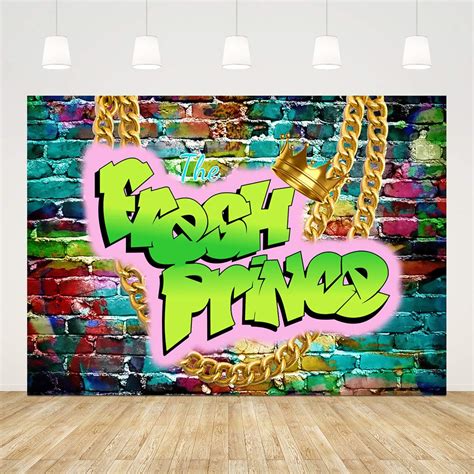 Buy The Fresh Prince Backdrop For Baby Shower Graffiti Brick Photography Background X Ft