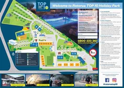 Park Map Rotorua Top 10 Holiday Park