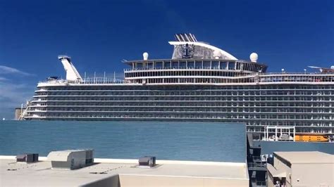 Worlds Largest Cruise Ship Makes Stop At Port Canaveral