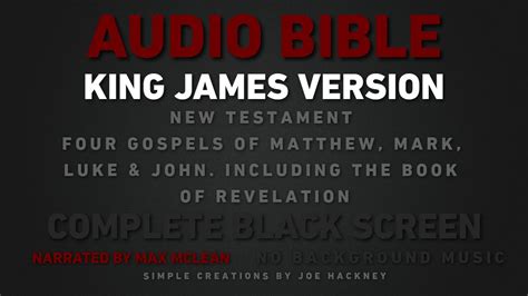 Audio Bible The 4 Gospels Of Matthew Mark Luke John And Revelation