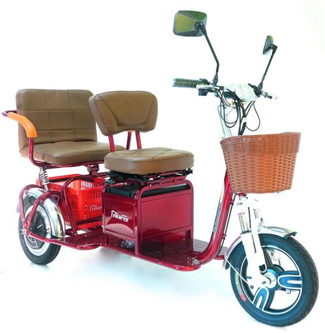 New Trikaroo 2 Person Electric Mobility Scooter Pedicab E Bike Two Seat