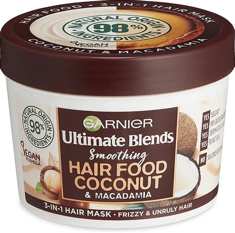 Garnier Ultimate Blends Hair Food Coconut Oil 3 In 1 Frizzy Hair Mask