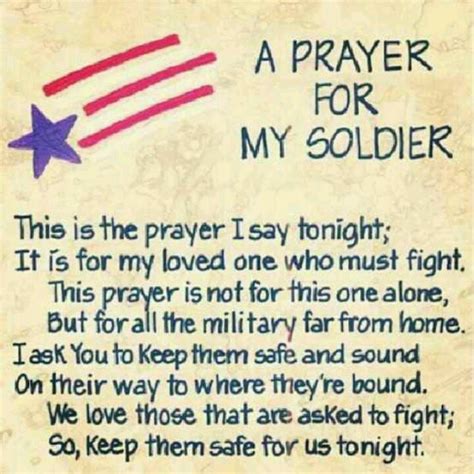 Prayer For My Soldier ↞∙∙∙∙iam116girl∙∙∙∙↠ Soldiers Prayer Military