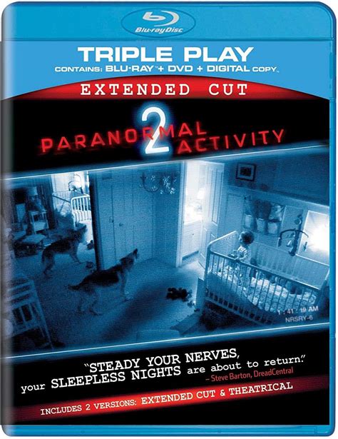 Paranormal Activity 2 Triple Play Blu Ray Dvd Digital Copy 2010 Region Free Uk