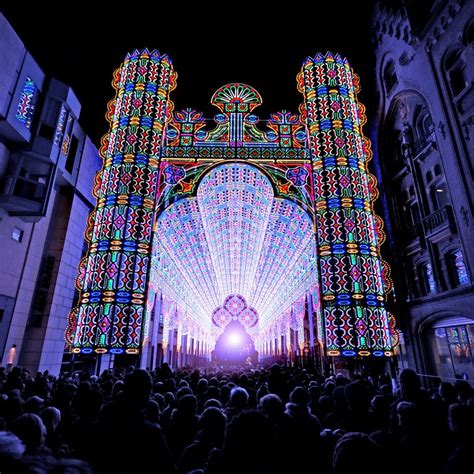 The Led Cathedral During The Light Festival In Ghent Belgium Woahdude