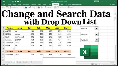 How To Search For A Name In An Excel Spreadsheet Youtube