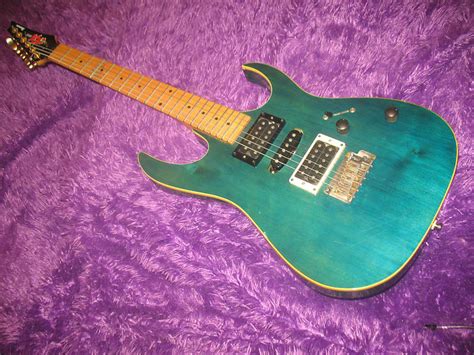 Ibanez Ex Series Super Strat Korean 90s Green Maple Neck Reverb